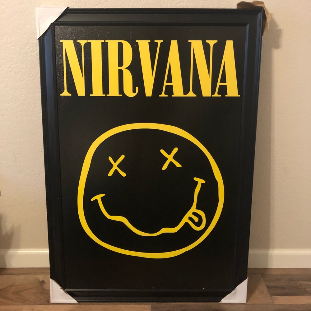 Nirvana Smiley Poster